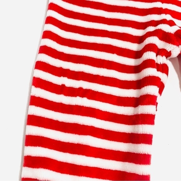 NWOT Koala Kids Newborn/Infant Striped Christmas Santa Footie Pants - Picture 3 of 5